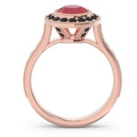Halo Milgrain Pave Vedi Ring