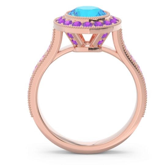 Halo Milgrain Pave Vedi Ring