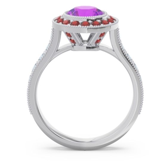 Halo Milgrain Pave Vedi Ring