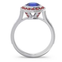 Halo Milgrain Pave Vedi Ring