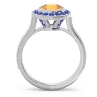 Halo Milgrain Pave Vedi Ring