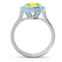 Halo Milgrain Pave Vedi Ring
