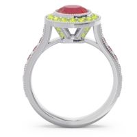 Halo Milgrain Pave Vedi Ring