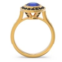 Halo Milgrain Pave Vedi Ring