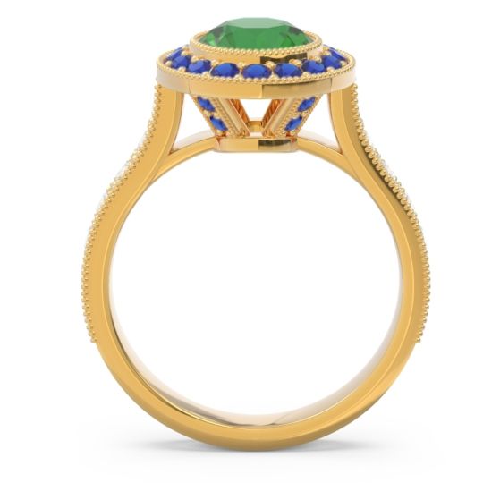 Halo Milgrain Pave Vedi Ring