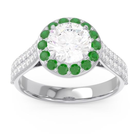 Halo Pave Cathedral Zatavirya Ring