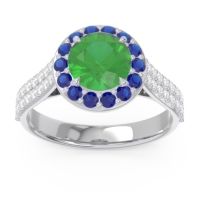 Halo Pave Cathedral Zatavirya Ring