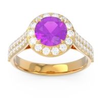 Halo Pave Cathedral Zatavirya Ring