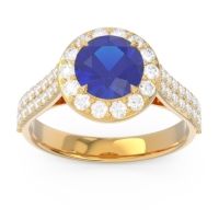 Halo Pave Cathedral Zatavirya Ring