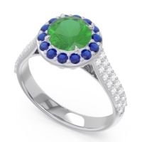 Halo Pave Cathedral Zatavirya Ring