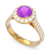 Halo Pave Cathedral Zatavirya Ring