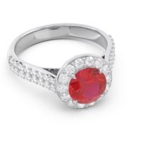 Halo Pave Cathedral Zatavirya Ring