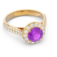 Halo Pave Cathedral Zatavirya Ring