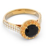 Halo Pave Cathedral Zatavirya Ring