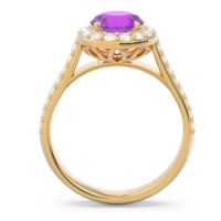 Halo Pave Cathedral Zatavirya Ring