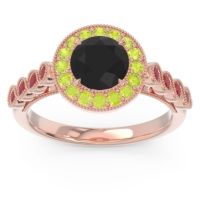 Halo Milgrain Pave Yojana Ring
