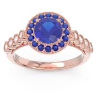 Halo Milgrain Pave Yojana Ring