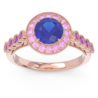 Halo Milgrain Pave Yojana Ring