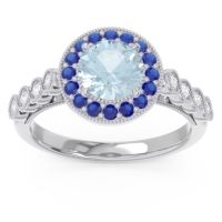Halo Milgrain Pave Yojana Ring