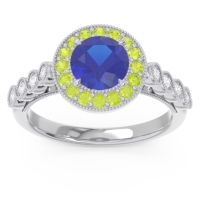 Halo Milgrain Pave Yojana Ring