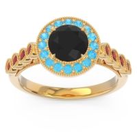 Halo Milgrain Pave Yojana Ring