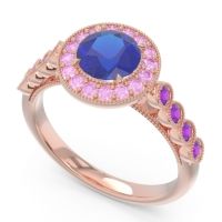 Halo Milgrain Pave Yojana Ring