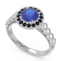 Halo Milgrain Pave Yojana Ring