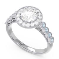 Halo Milgrain Pave Yojana Ring