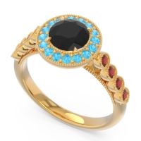 Halo Milgrain Pave Yojana Ring