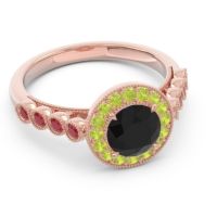 Halo Milgrain Pave Yojana Ring