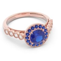 Halo Milgrain Pave Yojana Ring