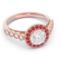 Halo Milgrain Pave Yojana Ring
