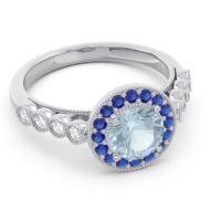 Halo Milgrain Pave Yojana Ring