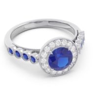 Halo Milgrain Pave Yojana Ring