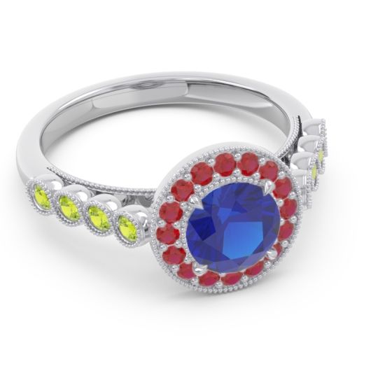 Halo Milgrain Pave Yojana Ring