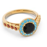 Halo Milgrain Pave Yojana Ring