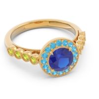 Halo Milgrain Pave Yojana Ring