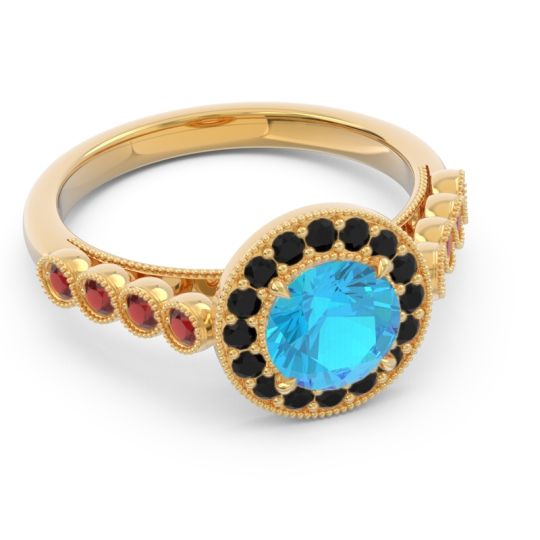 Halo Milgrain Pave Yojana Ring
