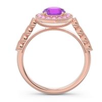 Halo Milgrain Pave Yojana Ring