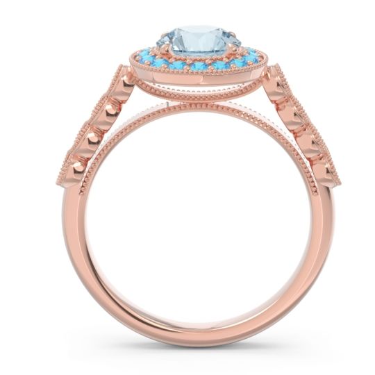 Halo Milgrain Pave Yojana Ring