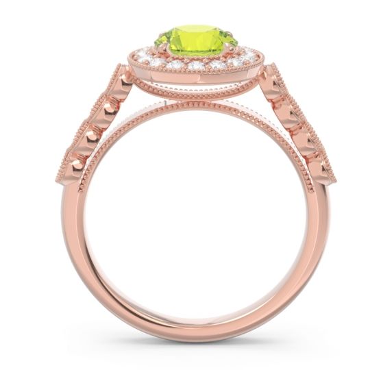 Halo Milgrain Pave Yojana Ring