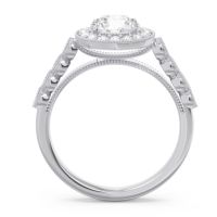 Halo Milgrain Pave Yojana Ring