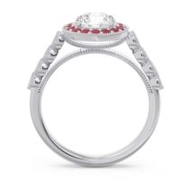 Halo Milgrain Pave Yojana Ring