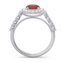 Halo Milgrain Pave Yojana Ring