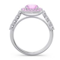 Halo Milgrain Pave Yojana Ring