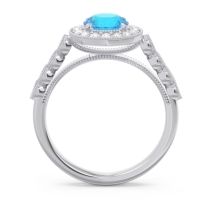 Halo Milgrain Pave Yojana Ring