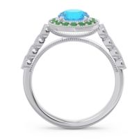 Halo Milgrain Pave Yojana Ring