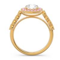 Halo Milgrain Pave Yojana Ring
