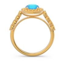 Halo Milgrain Pave Yojana Ring