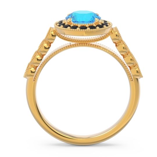 Halo Milgrain Pave Yojana Ring